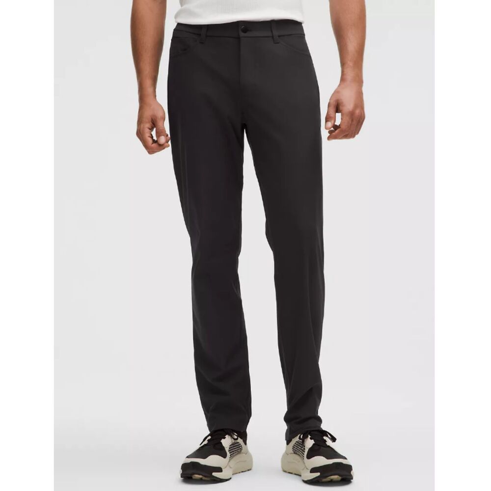 Lululemon ABC Classic Fit 5 Pocket Pant Men's 33 Black Warpstreme Stretch Smooth